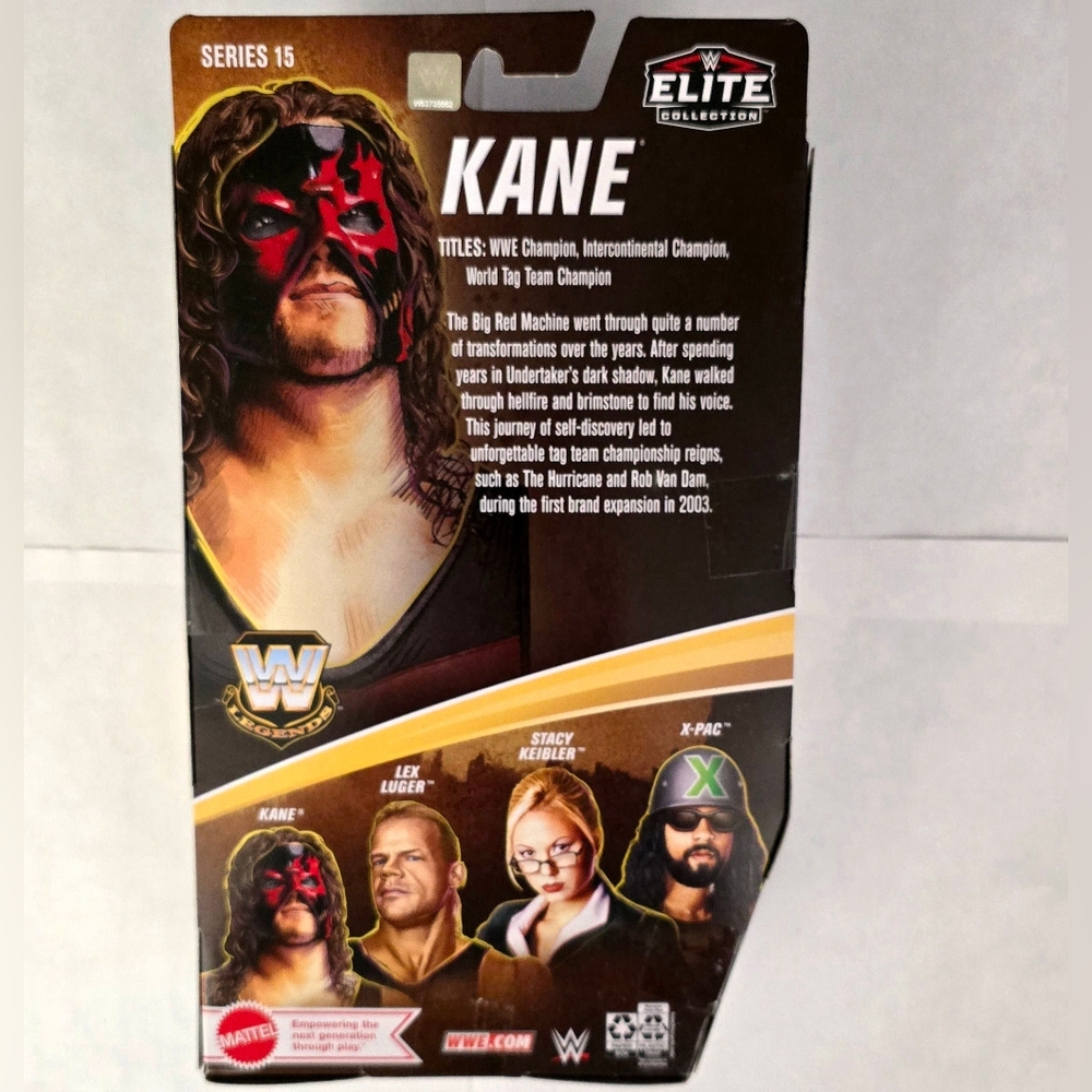 Kane WWE Elite Legends 15 W/ RAW Tag Team Championship - Picture 3 of 4